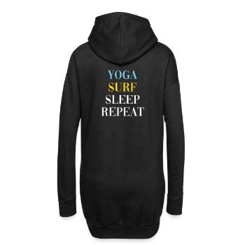 YOGA SURF SLEEP REPEAT - Hoodie Dress - black - Back