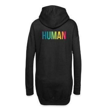 Human - Hoodie-Kleid - Schwarz - Hinten