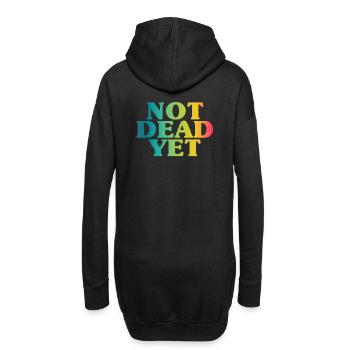 NOT DEAD YET - Unkaputtbar - Hoodie-Kleid - Schwarz - Hinten