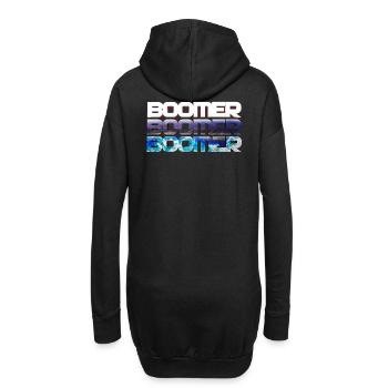TRIPLE BOOMER - Hoodie-Kleid - Schwarz - Hinten