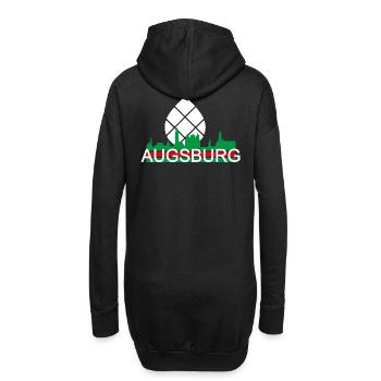 Augsbourg - skyline - Sweat-shirt à capuche long Femme - noir - Dos