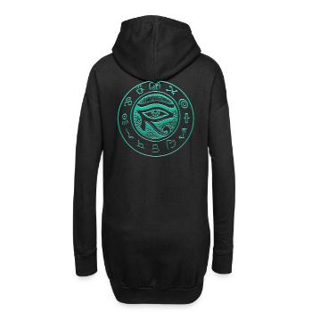 Eye of the Rah Tattoo Tribal Eye of Horus Egypte - Sweat-shirt à capuche long Femme - noir - Dos