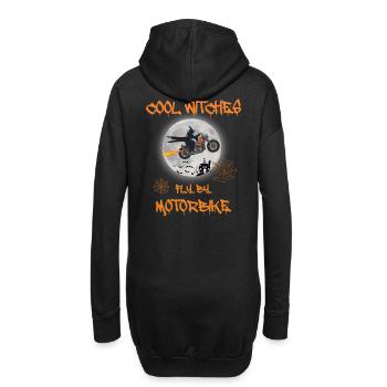 Sorcières cool Motobike - Bike Chopper - Sweat-shirt à capuche long Femme - noir - Dos