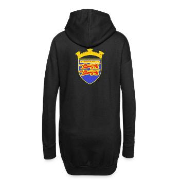 LION NORMANDIE - Sweat-shirt à capuche long Femme - noir - Dos