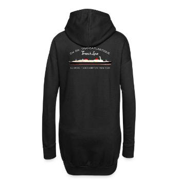 PAQUEBOT FRANCE Louis RUNEMBERG © Adagp - Sweat-shirt à capuche long Femme - noir - Dos