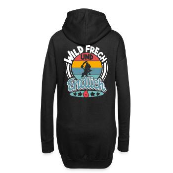 Pirat 6. Geburtstag Kinder - Hoodie-Kleid - Schwarz - Hinten