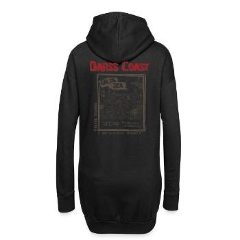 Darss Coast - Dein Statement für den Darß - Hoodie-Kleid - Schwarz - Hinten