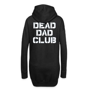 Dead Dad Club Vintage Funny Dicton - Sweat-shirt à capuche long Femme - noir - Dos