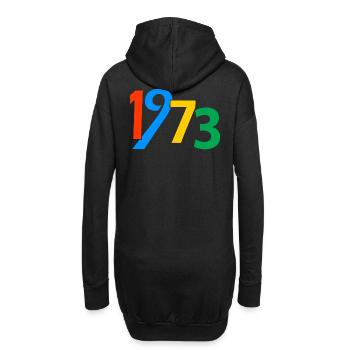 50e anniversaire 1973 50 ans Cadeaux pour hommes Femmes - Sweat-shirt à capuche long Femme - noir - Dos