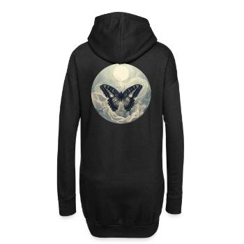 Butterfly Tone - Hoodie Dress - black - Back