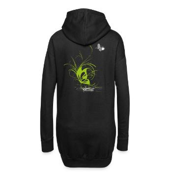 Papillon Papillon Printemps - Sweat-shirt à capuche long Femme - noir - Dos