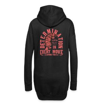 Muay Thai Kampfkunst - Hoodie-Kleid - Schwarz - Hinten