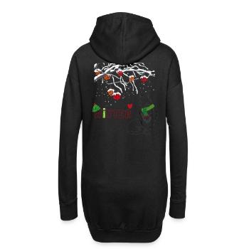 Winter Fuchs - Hoodie-Kleid - Schwarz - Hinten