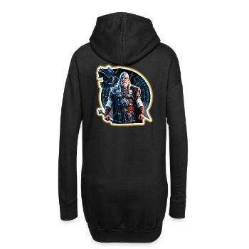 Odin, Vater aller - Hoodie-Kleid - Schwarz - Hinten