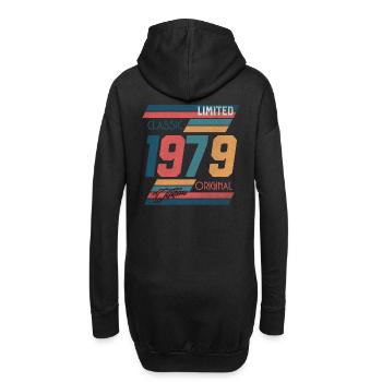 Jahrgang 1979 Limited Edition Vintage Geschenk - Hoodie-Kleid - Schwarz - Hinten