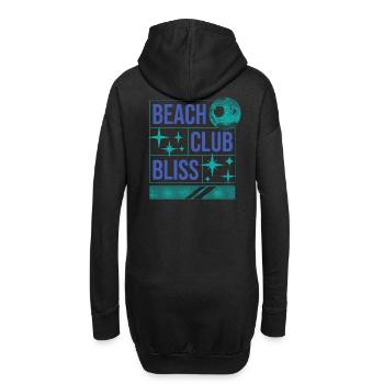 Beach Club Bliss – Ambiance estivale et festive - Sweat-shirt à capuche long Femme - noir - Dos