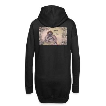 Fill is trying not to miss another call - Hoodie-Kleid - Schwarz - Hinten