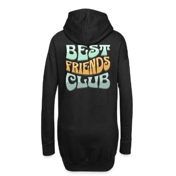 Bester Freundschaftsclub Design - Hoodie-Kleid - Schwarz - Hinten