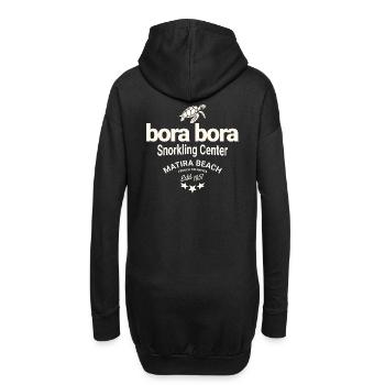 Bora Bora plongée sous marine - Sweat-shirt à capuche long Femme - noir - Dos