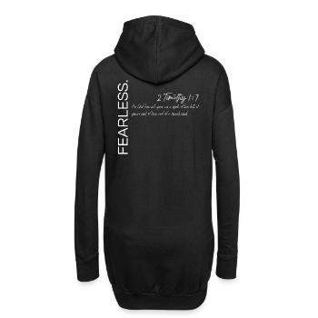 Furchtlos - 2. Timotheus 1:7 Christlicher Plan - Hoodie-Kleid - Schwarz - Hinten