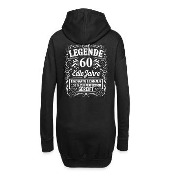 Une légende noble 60 ans 60e anniversaire cadeau - Sweat-shirt à capuche long Femme - noir - Dos