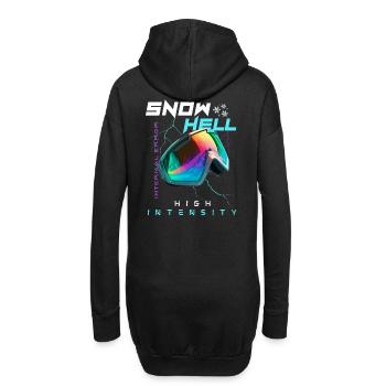 SNOW HELL 2.0 | High Intensity | Winter Sport - Hoodie-Kleid - Schwarz - Hinten