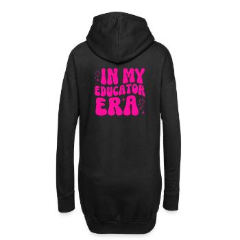 Don de la formation de la formation de l’enseignant - Sweat-shirt à capuche long Femme - noir - Dos