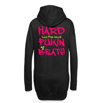 Hard Fukin Beats Graffiti Tee - Hoodie-Kleid - Schwarz - Hinten