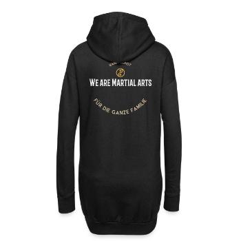 Nous sommes une famille d’arts martiaux - Sweat-shirt à capuche long Femme - noir - Dos