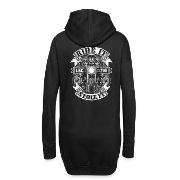 Conduis-la comme si tu l’avais volée Moto - Sweat-shirt à capuche long Femme - noir - Dos