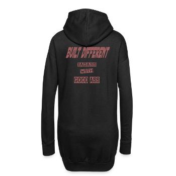 Sweat à capuche différent construit - Déclaration audacieuse sur le streetwear - Sweat-shirt à capuche long Femme - noir - Dos