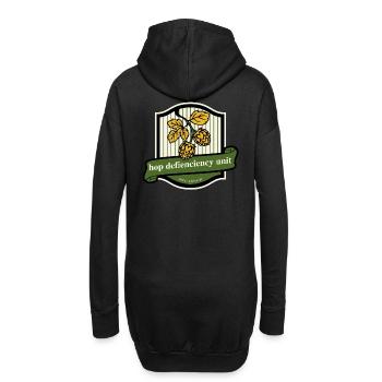 Unité de carence en houblon, drôle de dicton, bière - Sweat-shirt à capuche long Femme - noir - Dos