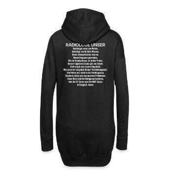 Radiologe Radiologin Radiologie Röntgenarzt - Hoodie-Kleid - Schwarz - Hinten