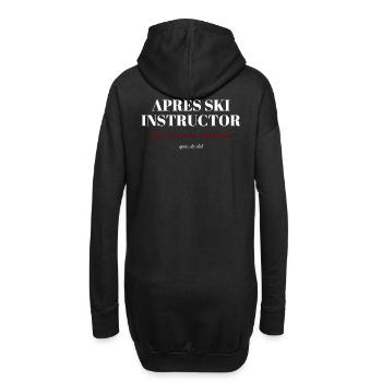 Après Ski Instructor - Hoodie-Kleid - Schwarz - Hinten