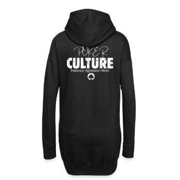 Pokerkultur – Denkweise für Pokerspieler - Hoodie-Kleid - Schwarz - Hinten