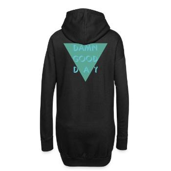 Sacré bonne journée - Sweat-shirt à capuche long Femme - noir - Dos
