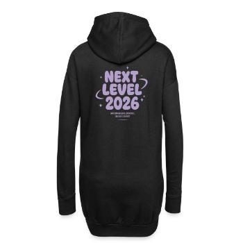 Next Level 2026 – Wir schreiben Geschichte - Hoodie-Kleid - Schwarz - Hinten