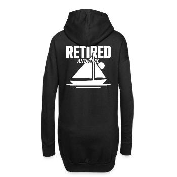 Libre à la retraite - Sweat-shirt à capuche long Femme - noir - Dos