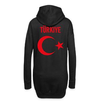 TÜRKEI TÜRKIYE TÜRKISCHE Europa Sport Fan - Hoodie-Kleid - Schwarz - Hinten