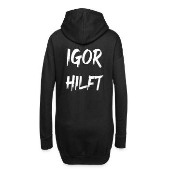 Igor hilft - Hoodie-Kleid - Schwarz - Hinten