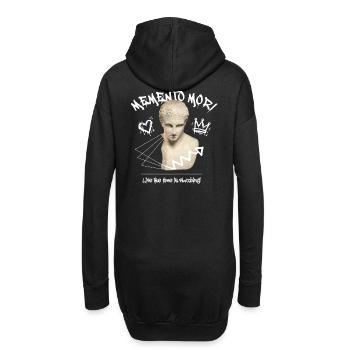 Memento Mori Streetwear - Hoodie-Kleid - Schwarz - Hinten