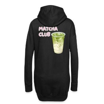 Graphique Matcha Club Latte - Sweat-shirt à capuche long Femme - noir - Dos