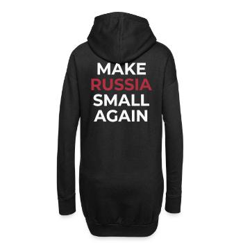 Macht Russland wieder klein - Hoodie-Kleid - Schwarz - Hinten