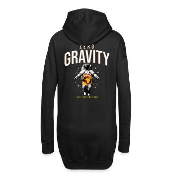 Zero Gravity Astronaut Erde Weltraum - Hoodie-Kleid - Schwarz - Hinten