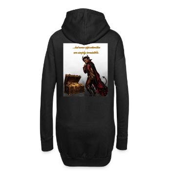 Devil of Opportunity - EN - Hoodie Dress - black - Back