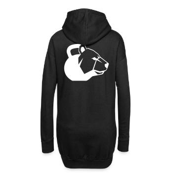 Bear Kettlebell Graphic Logo Dynamic - Hoodie Dress - black - Back