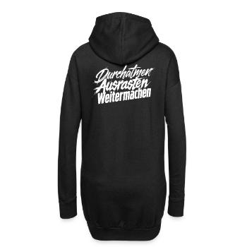 Ausrasten Weiter - Hoodie-Kleid - Schwarz - Hinten
