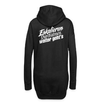 Ruhe Bewahren - Hoodie-Kleid - Schwarz - Hinten