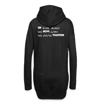 WE MOVE TOGETHER - Hoodie-Kleid - Schwarz - Hinten