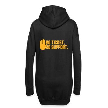 No Ticket No Support Informatiker IT Administrator - Hoodie-Kleid - Schwarz - Hinten